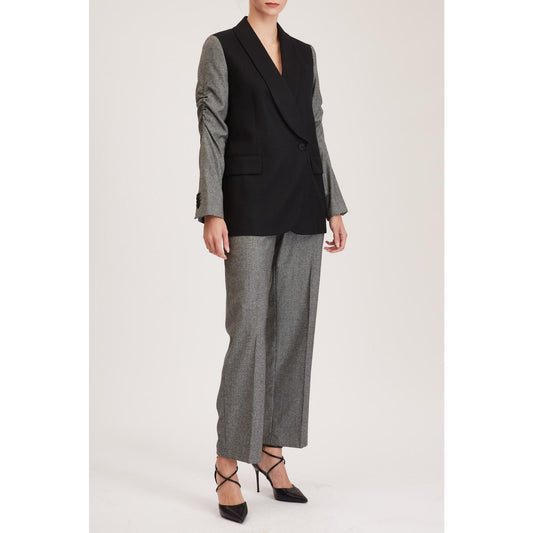Women Kingston Jacket - Relaxed Fit, Double Breasted Suit Jacket in Black
