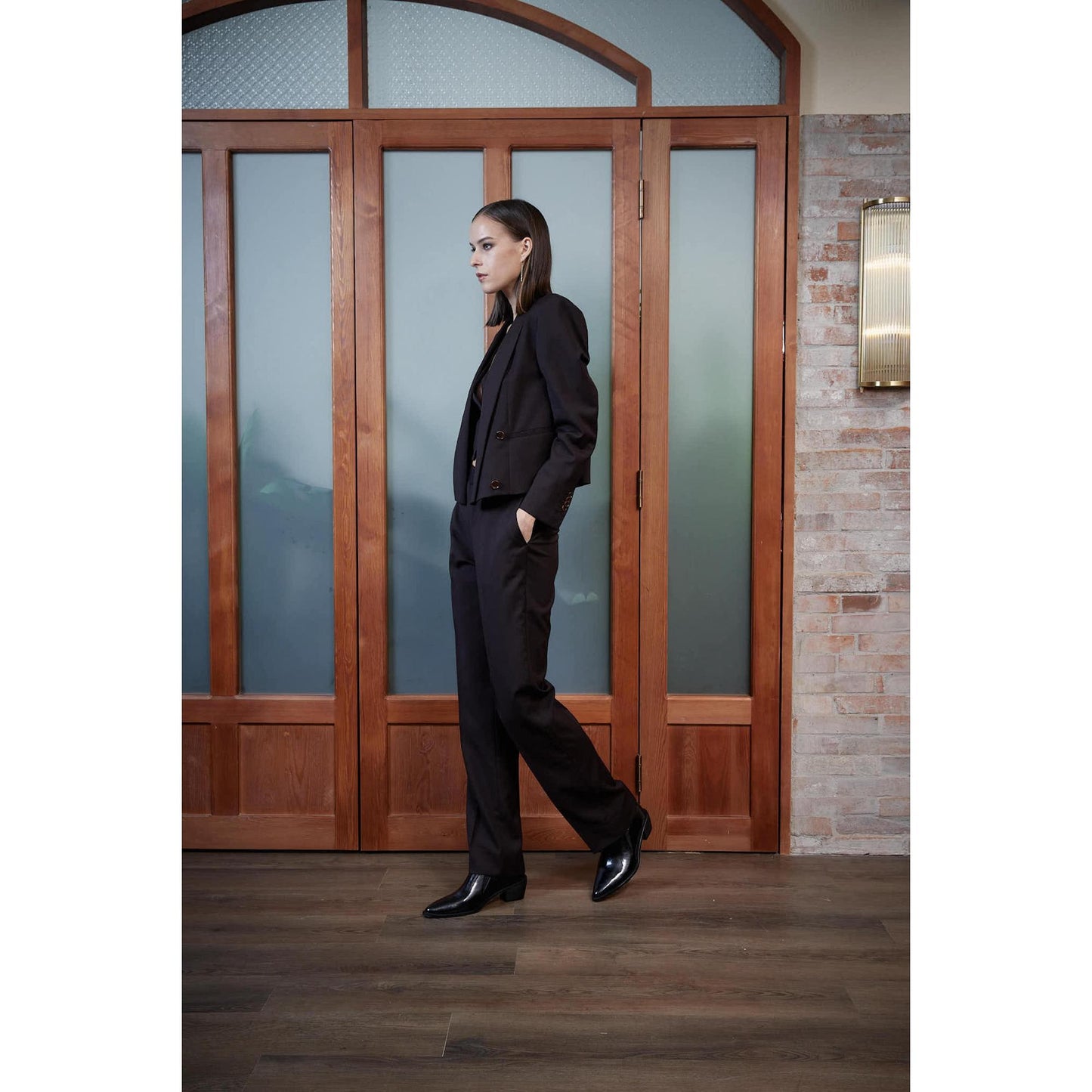 Women Ovar Jacket - Short Jacket in Autumn Brown