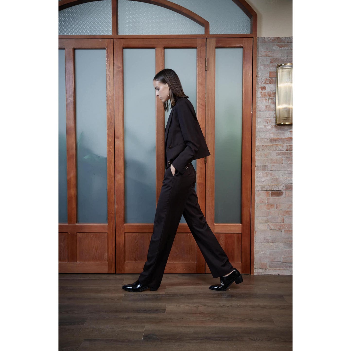 Women Ovar Jacket - Short Jacket in Autumn Brown