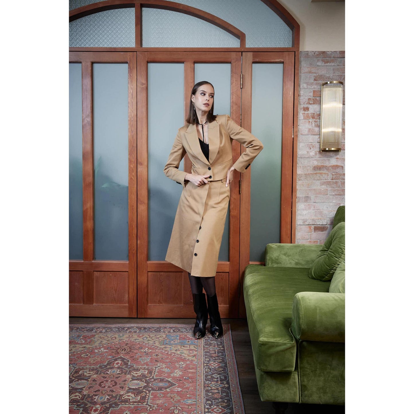 Women Barreiro Jacket - Short Jacket in Beige Twill