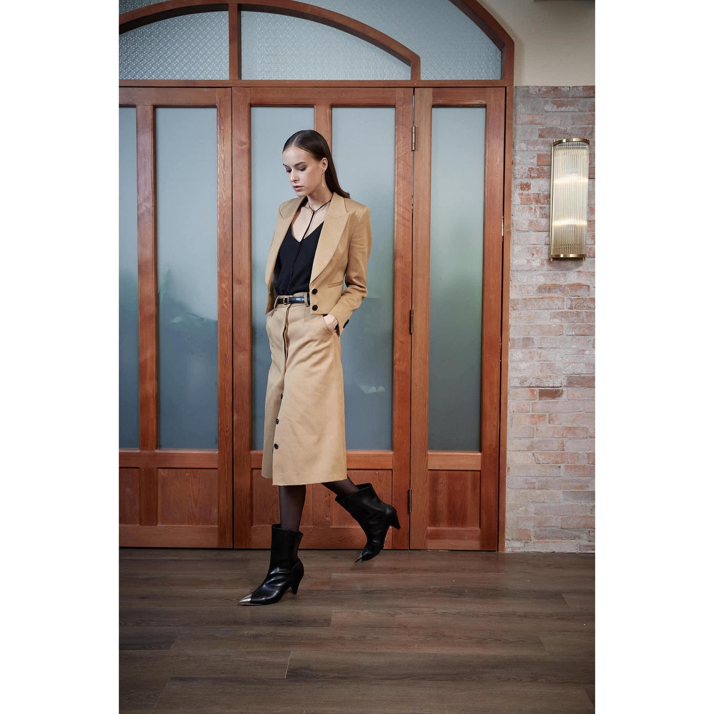 Women Barreiro Jacket - Short Jacket in Beige Twill
