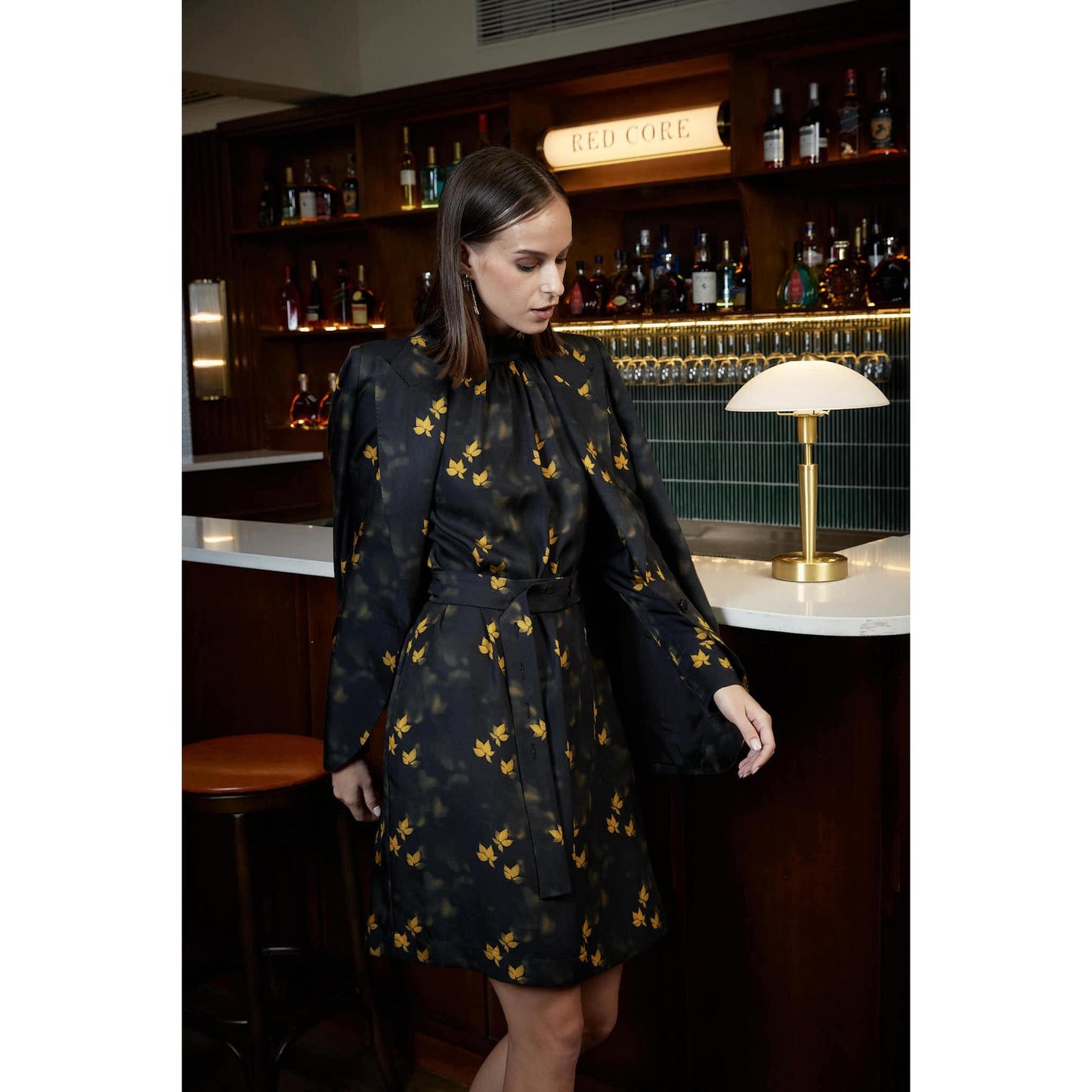 Women Amora Jacket - Classic Jacket in Leaf Print