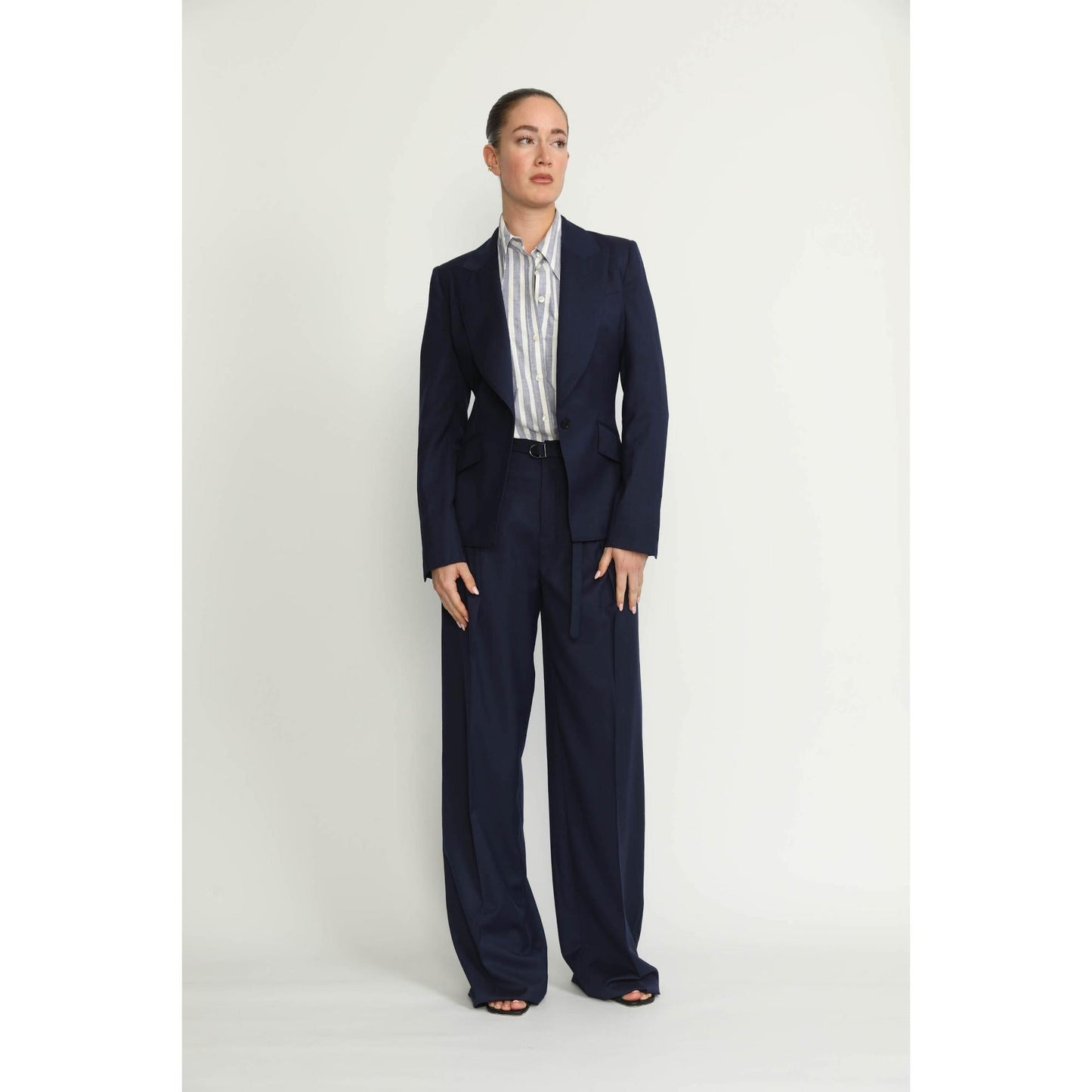 Women Balerna Jacket - Balerna Navy Fitted Jacket