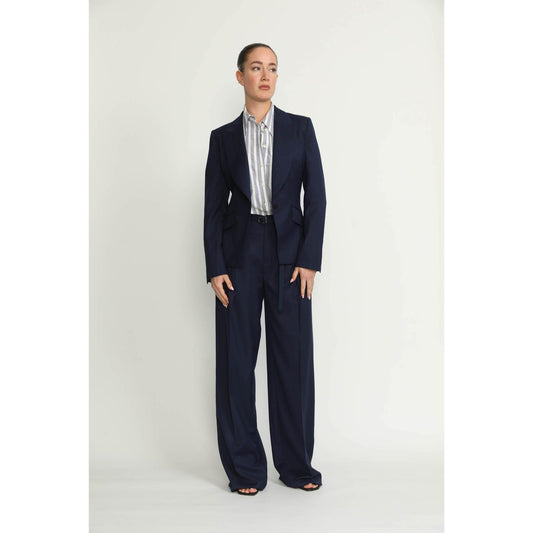 Women Balerna Jacket - Balerna Navy Fitted Jacket