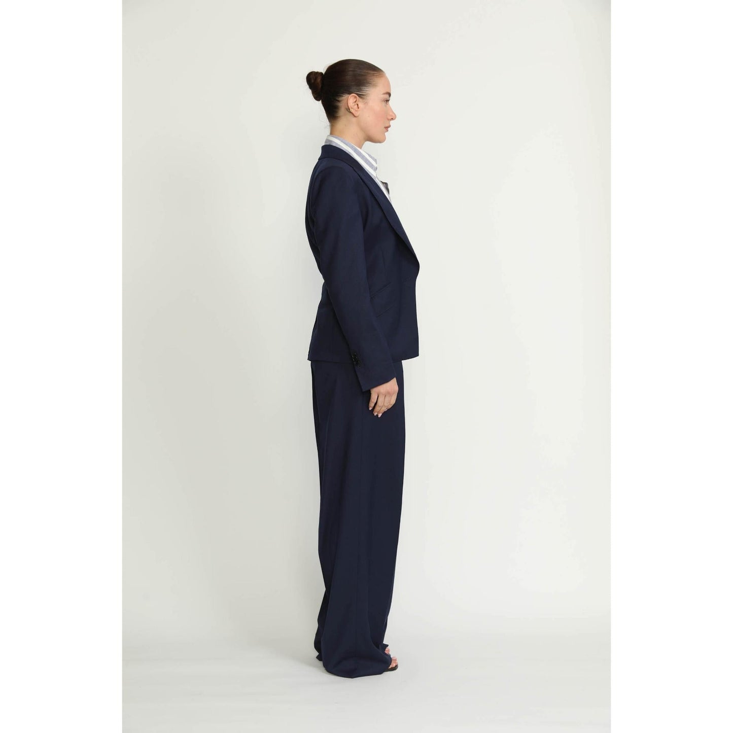 Women Balerna Jacket - Balerna Navy Fitted Jacket