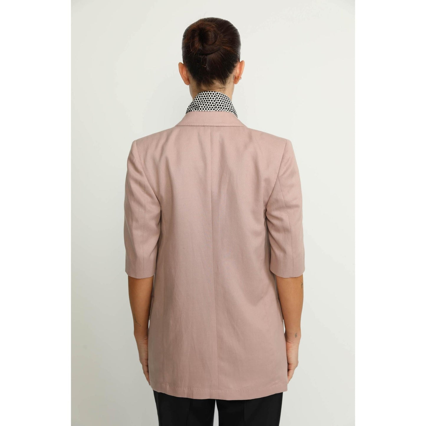 Women Bern Jacket - Bern Powder Pink Double Breasted Jacket