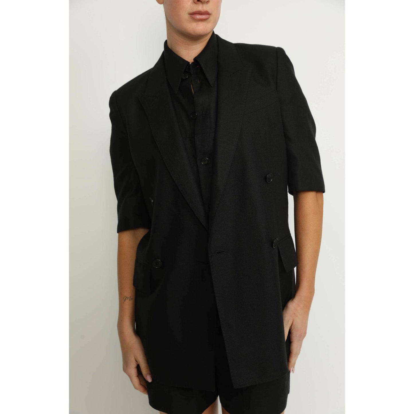 Women Bern Jacket - Bern Black Double Breasted Jacket