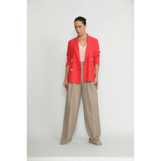 Women Brugg Jacket - Brugg Sweet Pink Double Breasted Jacket