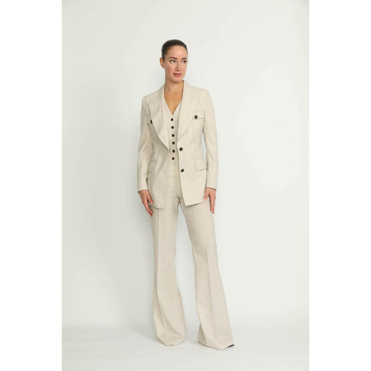 Women Cologny Jacket - Cologny Vanilla White Casual Jacket