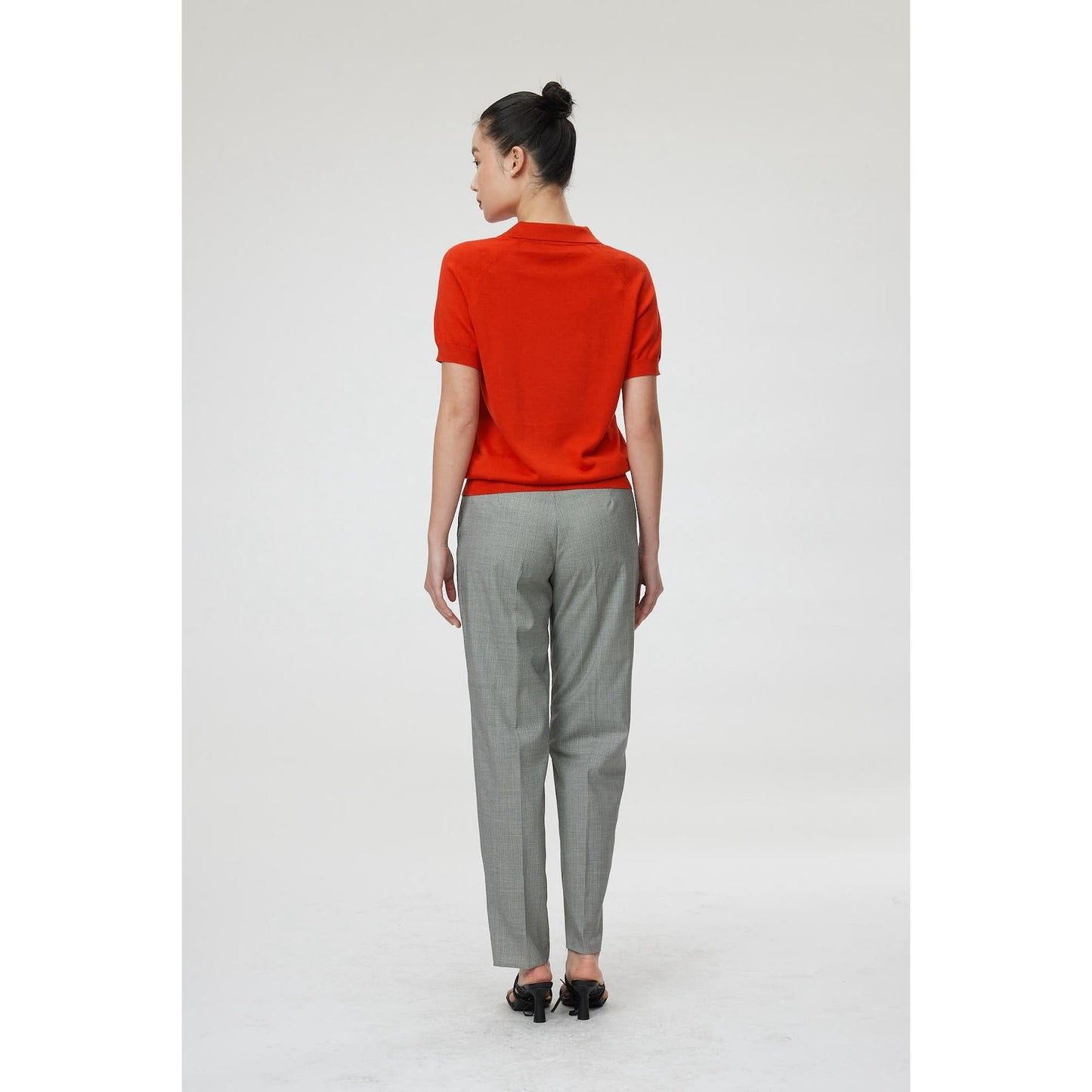 Women Vicenza Top - Button Down Blouse in Poppy Red