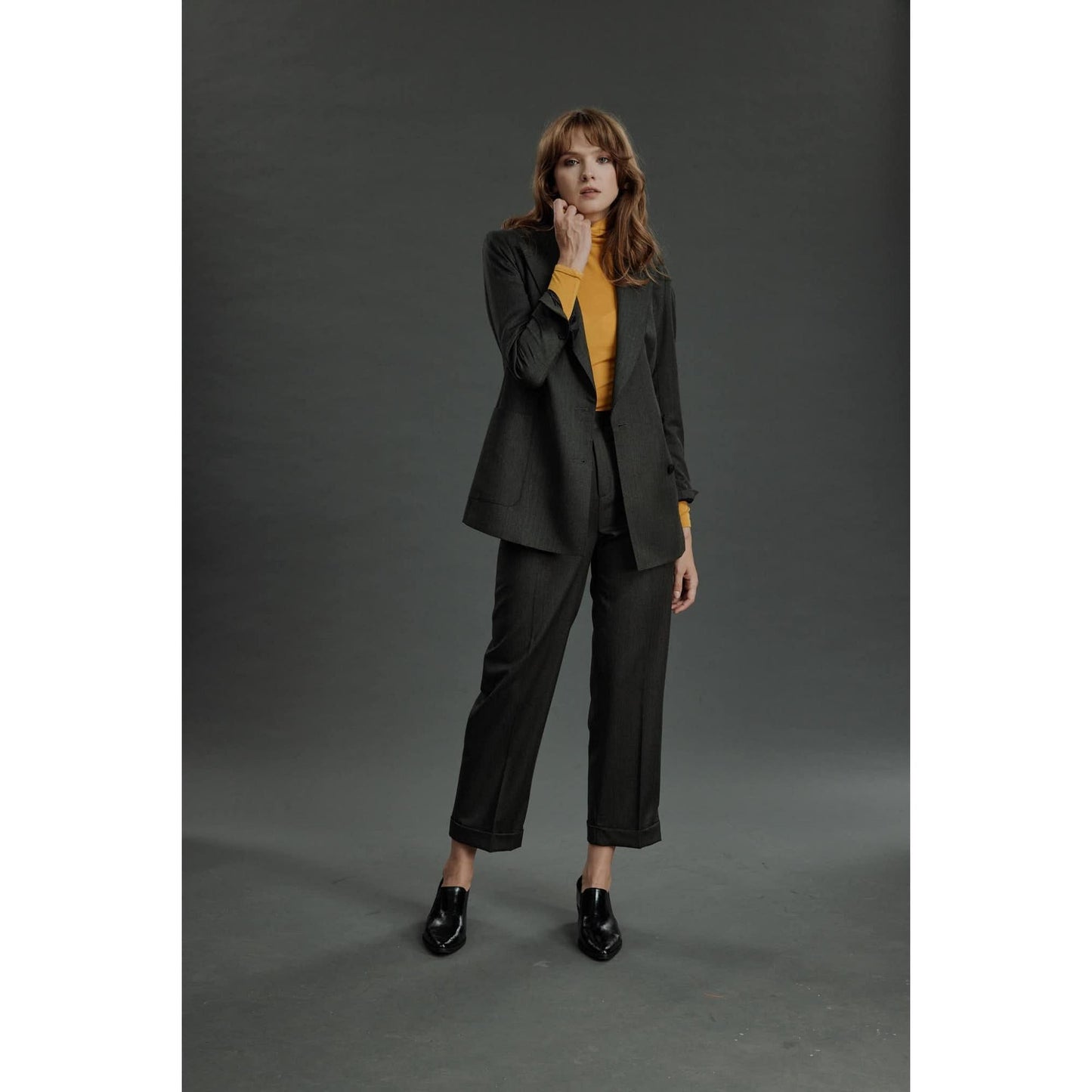 Women Braga Top - Turtle Neck Sweater in Yellow