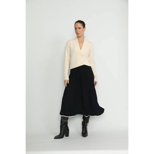 Women Appenzell Cardigan - Appenzell Merino Wool Wrap Cardigan - White