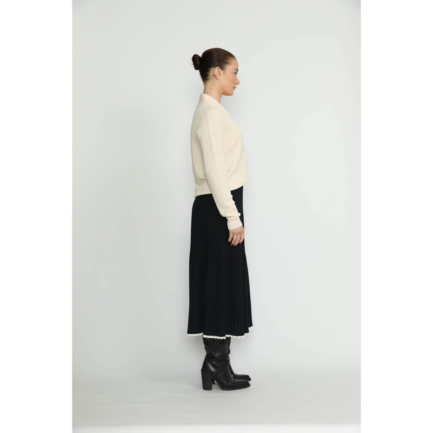 Women Appenzell Cardigan - Appenzell Merino Wool Wrap Cardigan - White