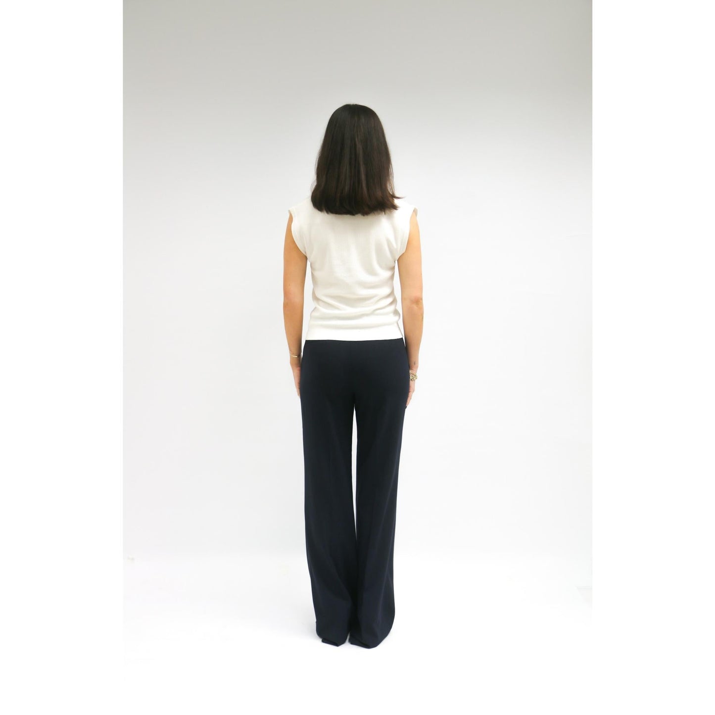 Women Aarau Top - Aarau Oversized Blouse - White/Orange (Taiwan Stock)