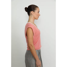 Load image into Gallery viewer, Women Aarau Top - Aarau Oversized Blouse - Pink/White
