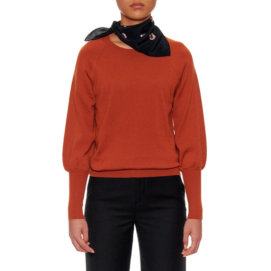Women Tourcoing Scarf - Luxury Silk Twill Printed Bandana With Rolled Edges