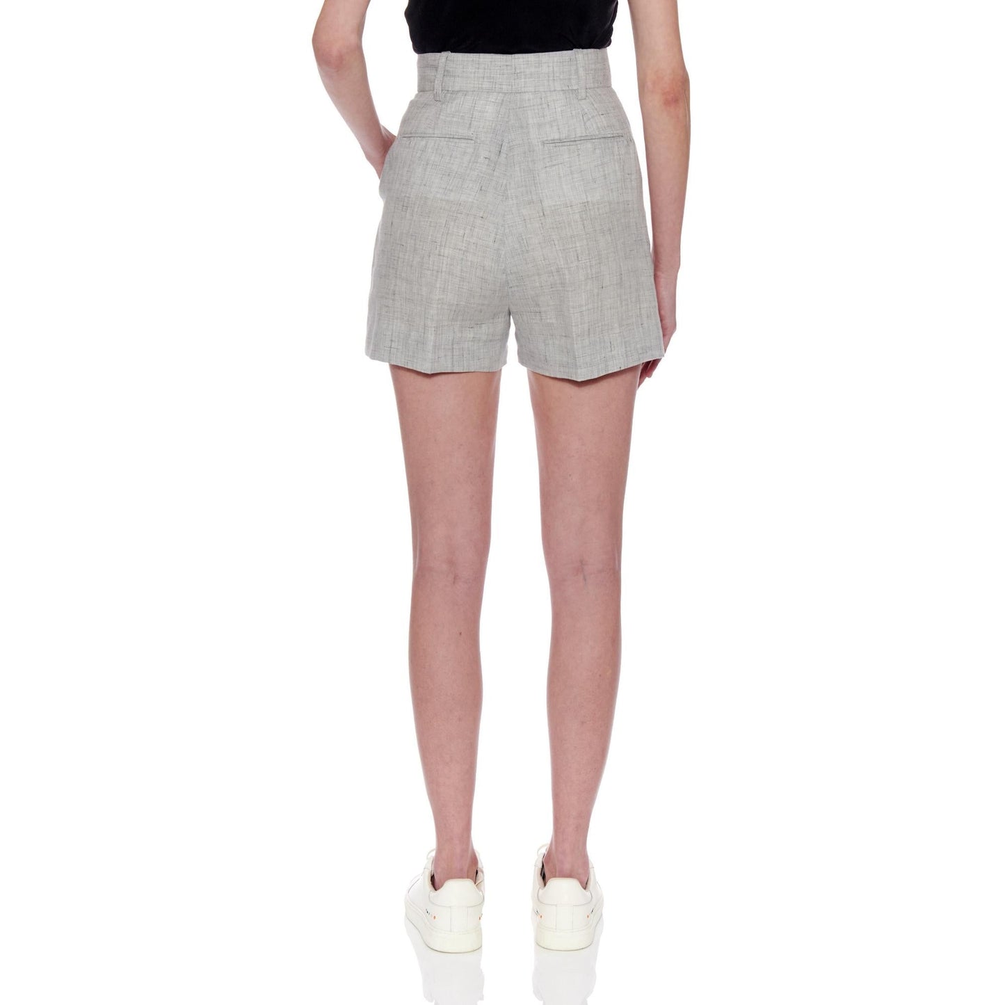 Women Marbella Shorts - Tailored Short Shorts - Grey