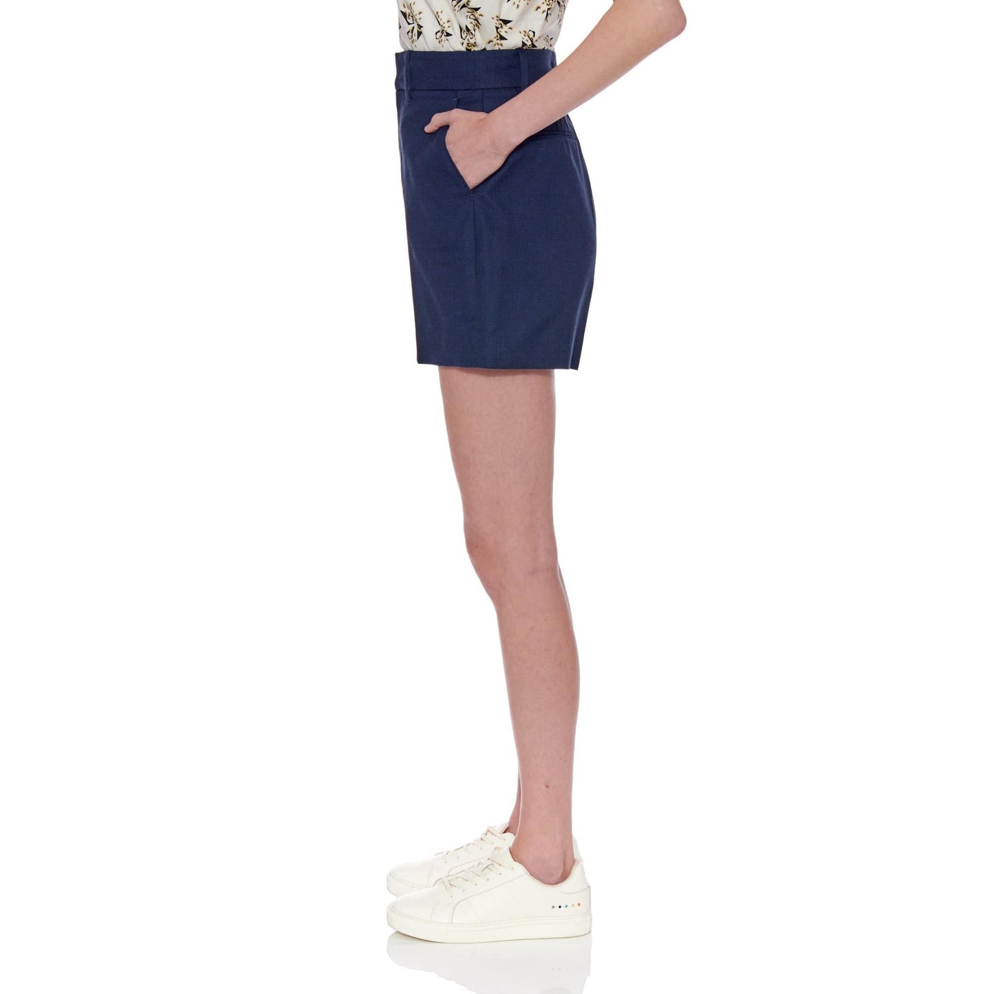 Women Marbella Shorts - Tailored Short Shorts - Navy