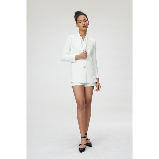 Women Capri Short - Tailored Shorts in White