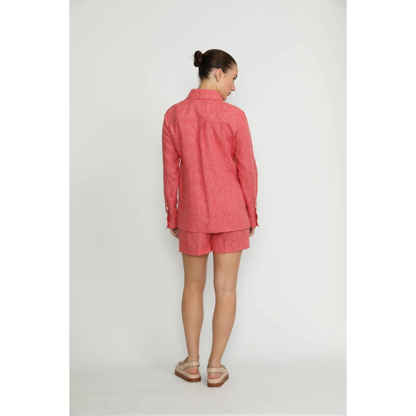 Women Biel Shorts - Biel High Waisted Shorts in Deep Pink