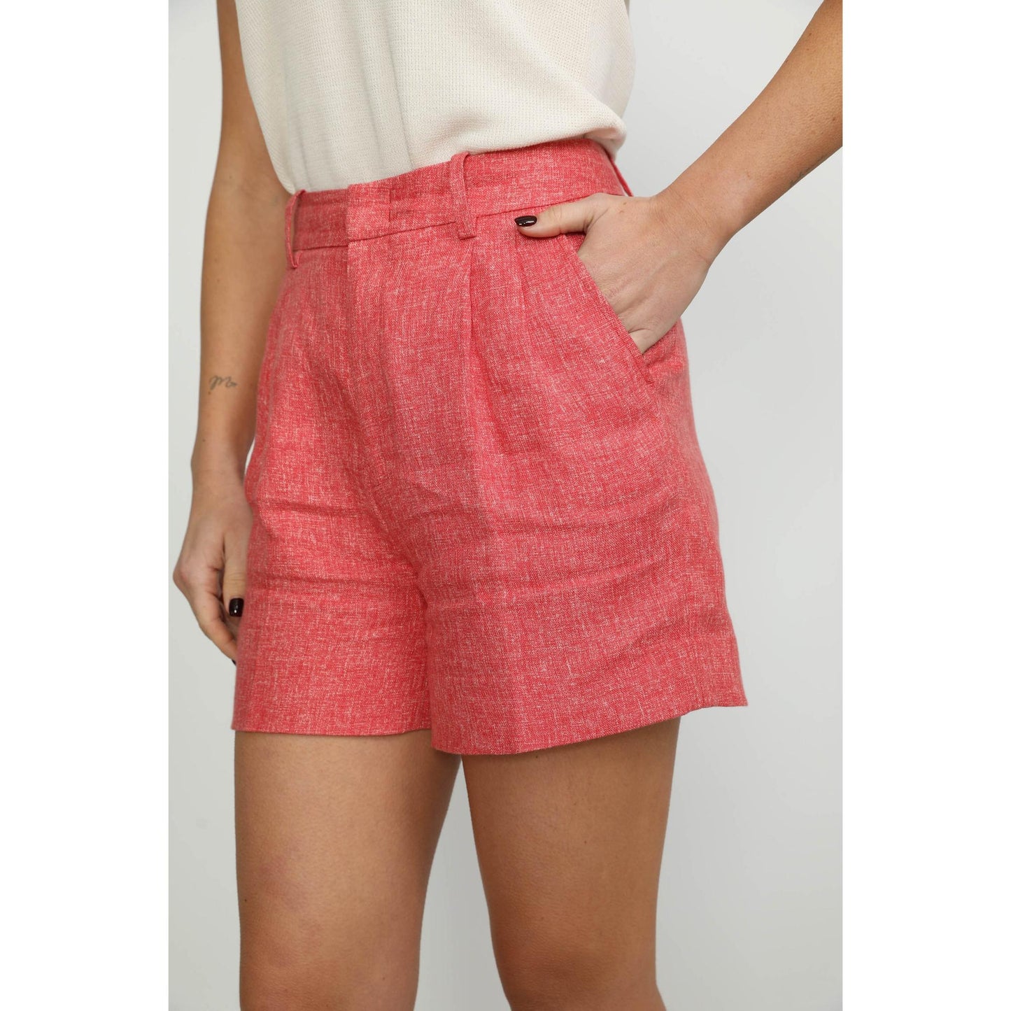 Women Biel Shorts - Biel High Waisted Shorts in Deep Pink