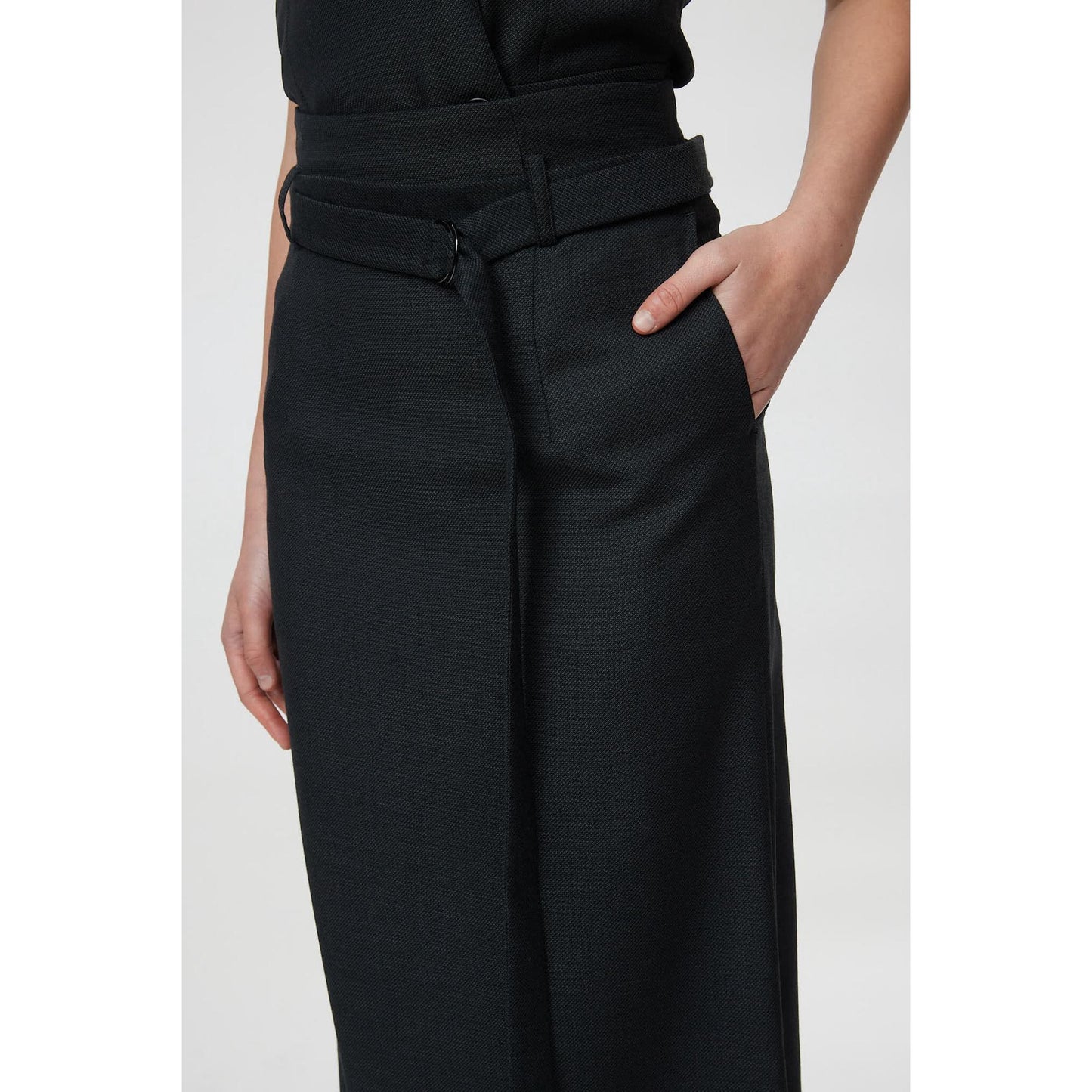 Women Florence Skirt - Maxi Pencil Skirt in Black