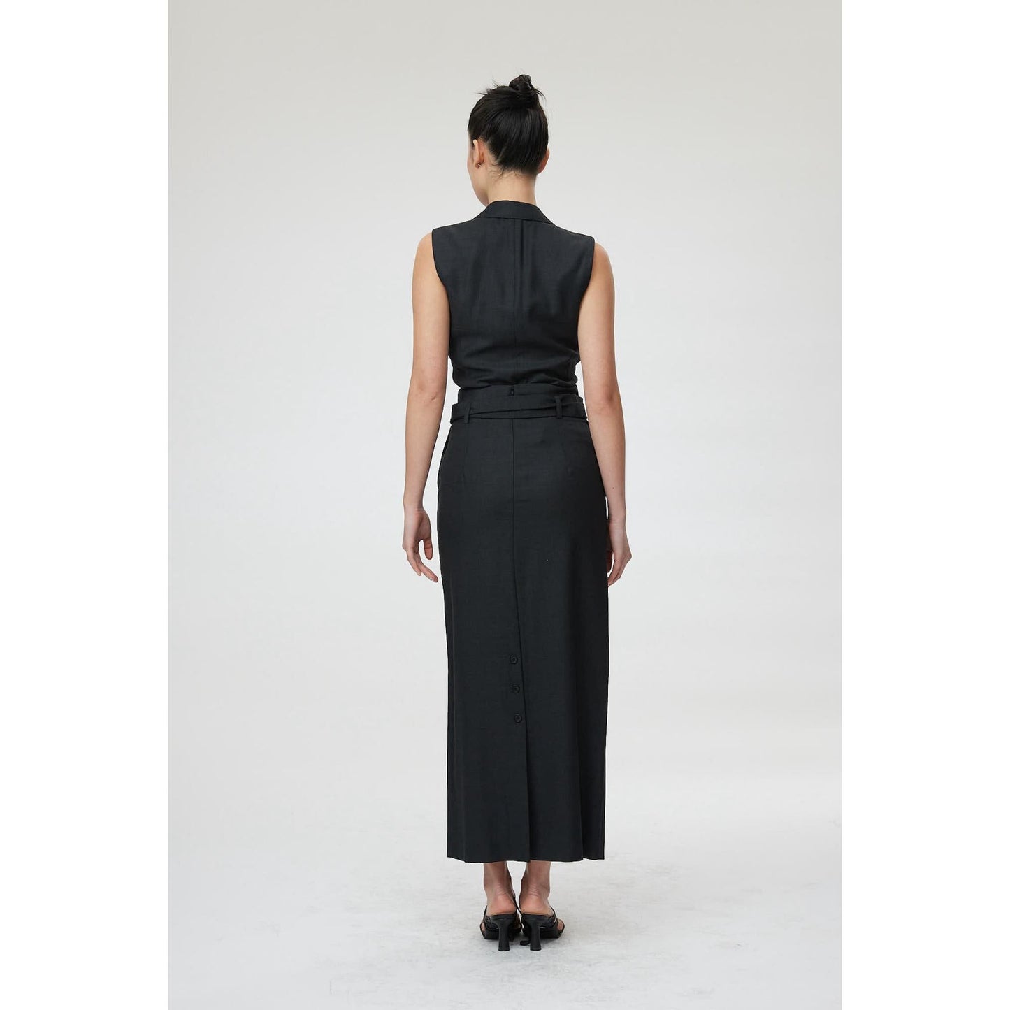 Women Florence Skirt - Maxi Pencil Skirt in Navy