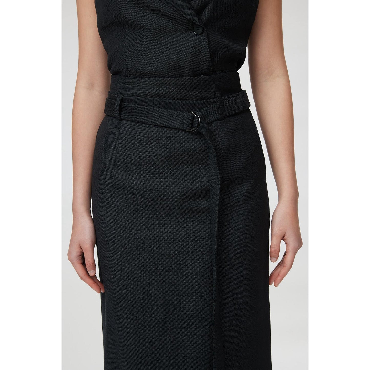 Women Florence Skirt - Maxi Pencil Skirt in Navy