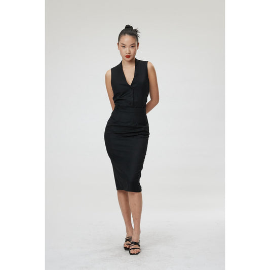 Women Piacenza Skirt - Pencil Skirt in Black