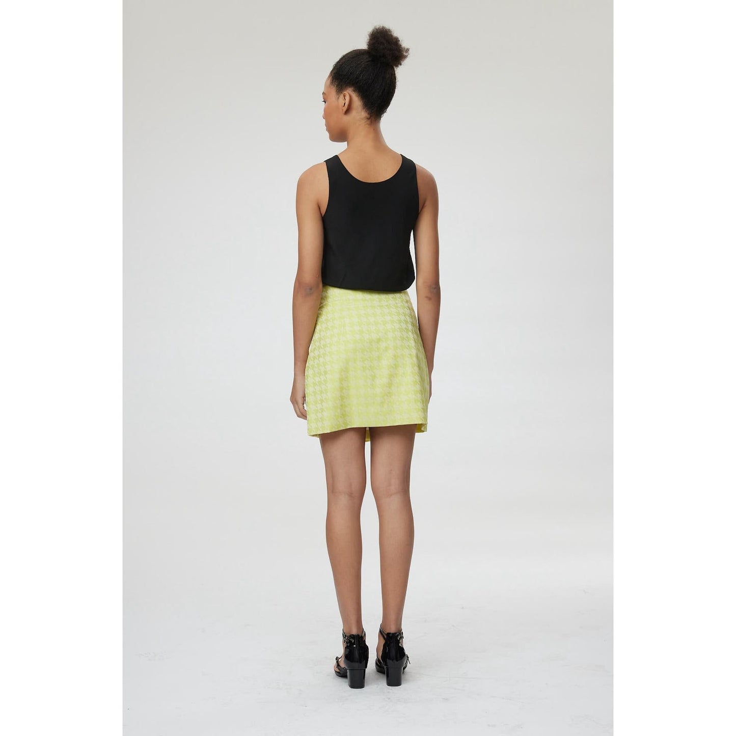 Women Venice Skirt - Wrap Skirt in Lime Green