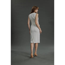 Load image into Gallery viewer, Women Almeirim - Limited Edition Skirt - Pencil Skirt in Wool Crepe - Daisy White

