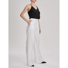 Load image into Gallery viewer, Women Almeria Trouser - Wide Leg, High Waisted Long Trousers in White Wool
