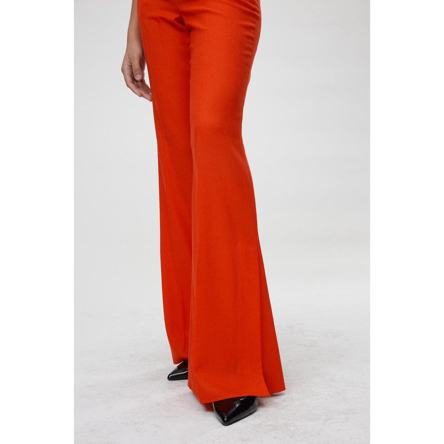 Women Emilia Trouser - Slim-Fit Bootcut Trousers in Poppy Red