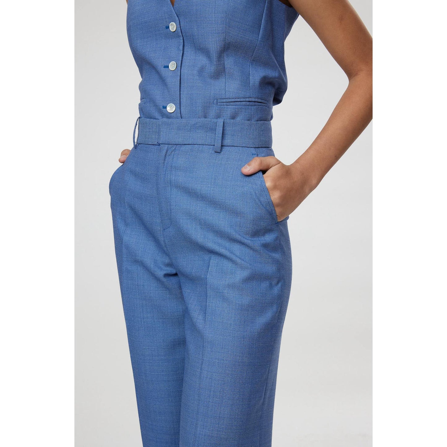 Women Forli Trouser - Wide Leg Trousers in Royal Blue