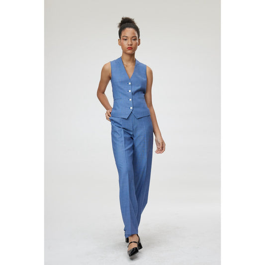Women Forli Trouser - Wide Leg Trousers in Royal Blue