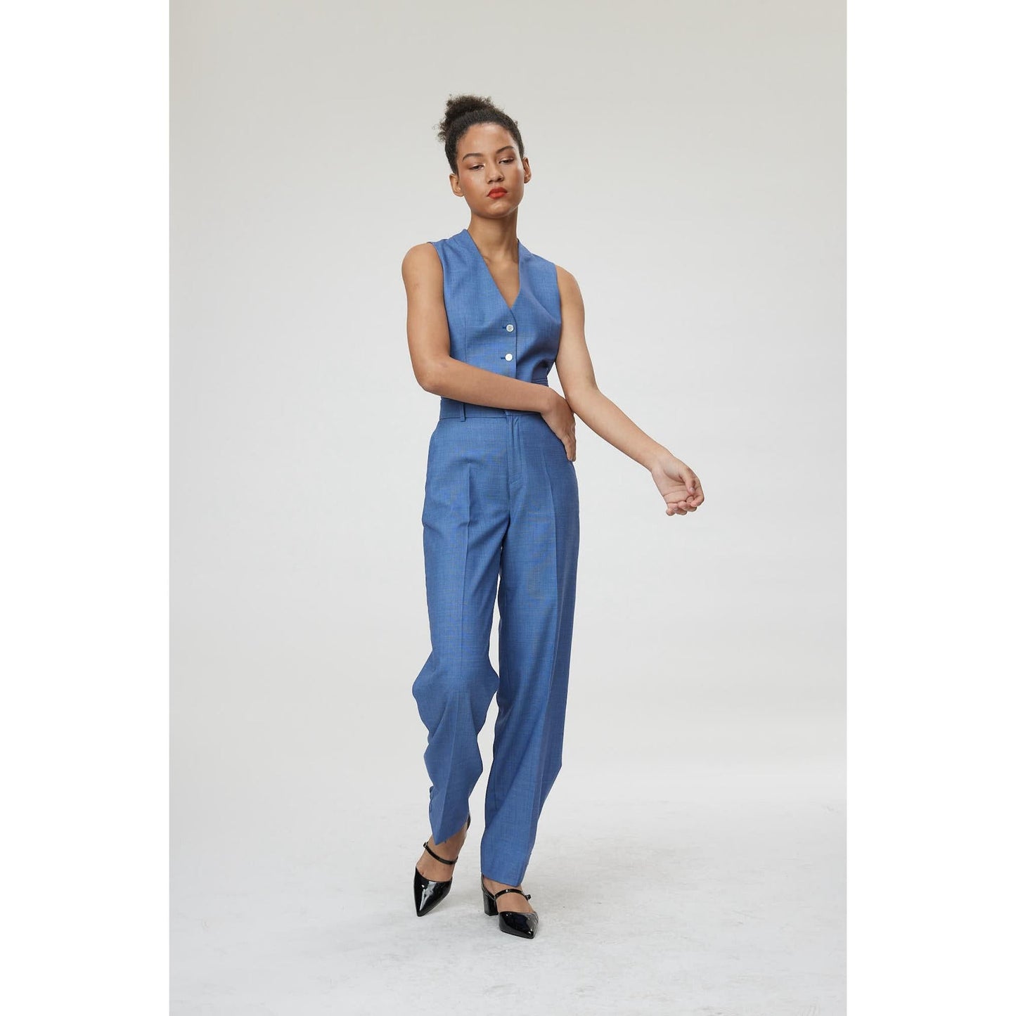 Women Forli Trouser - Wide Leg Trousers in Royal Blue