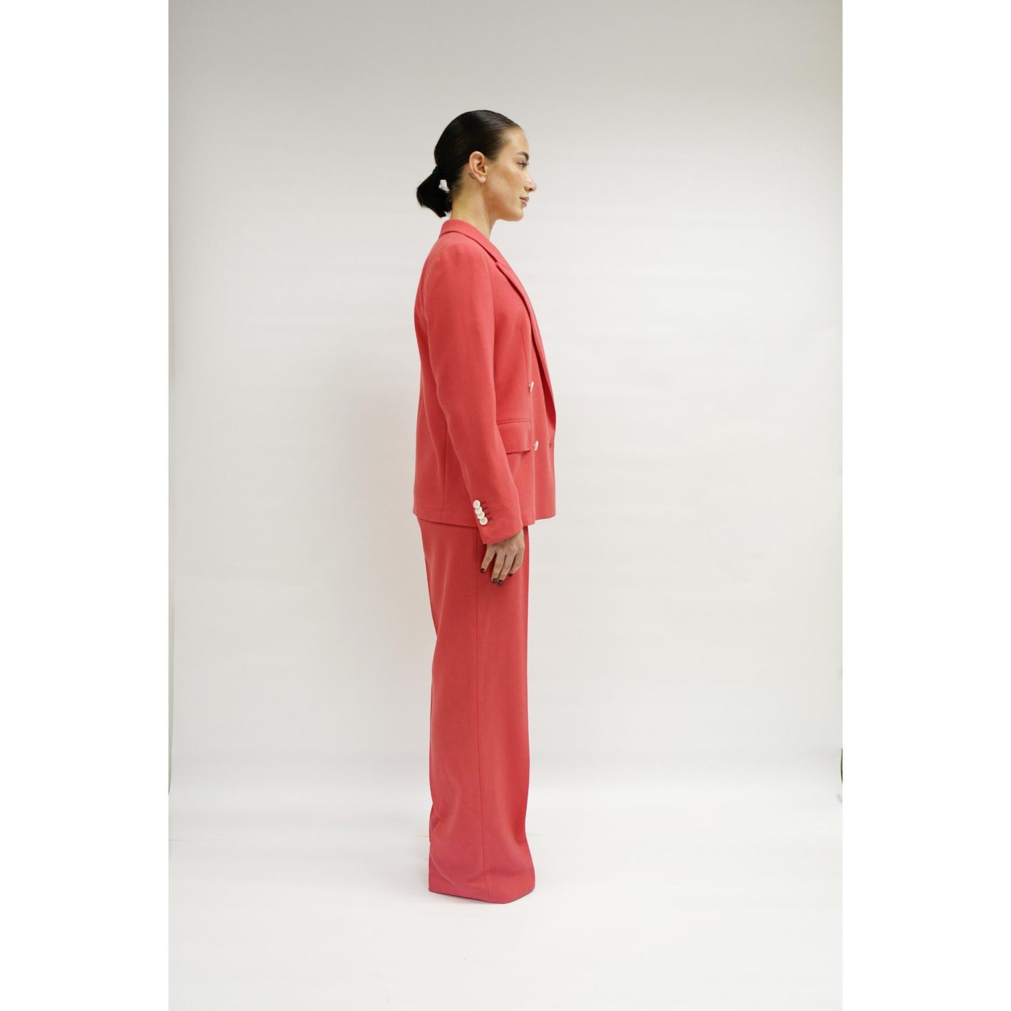 Women Blackpool Trousers - Wide Leg Trousers in Sweet Pink