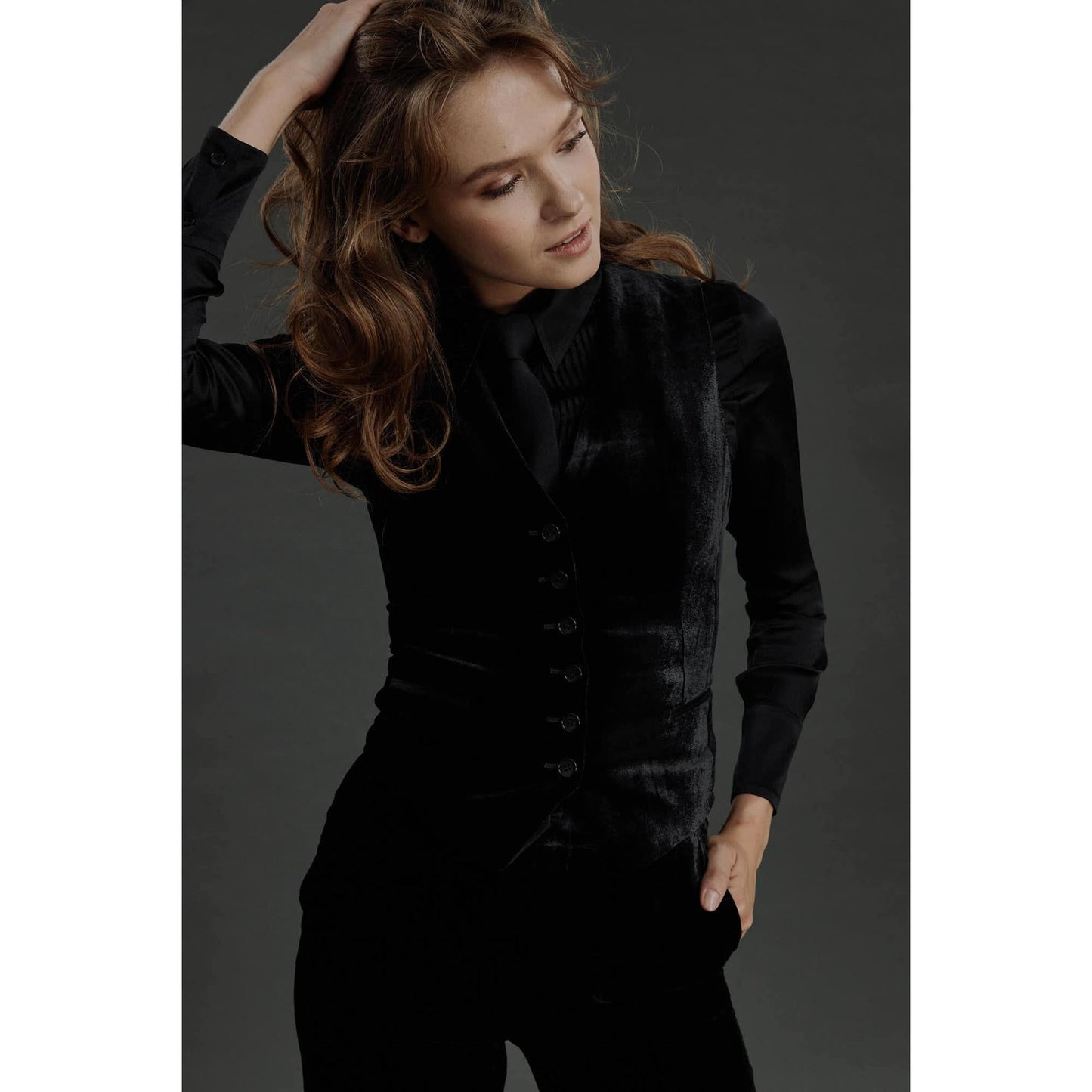 Women Maia - Limited Edition Waistcoat - Waistcoat in Black Velvet