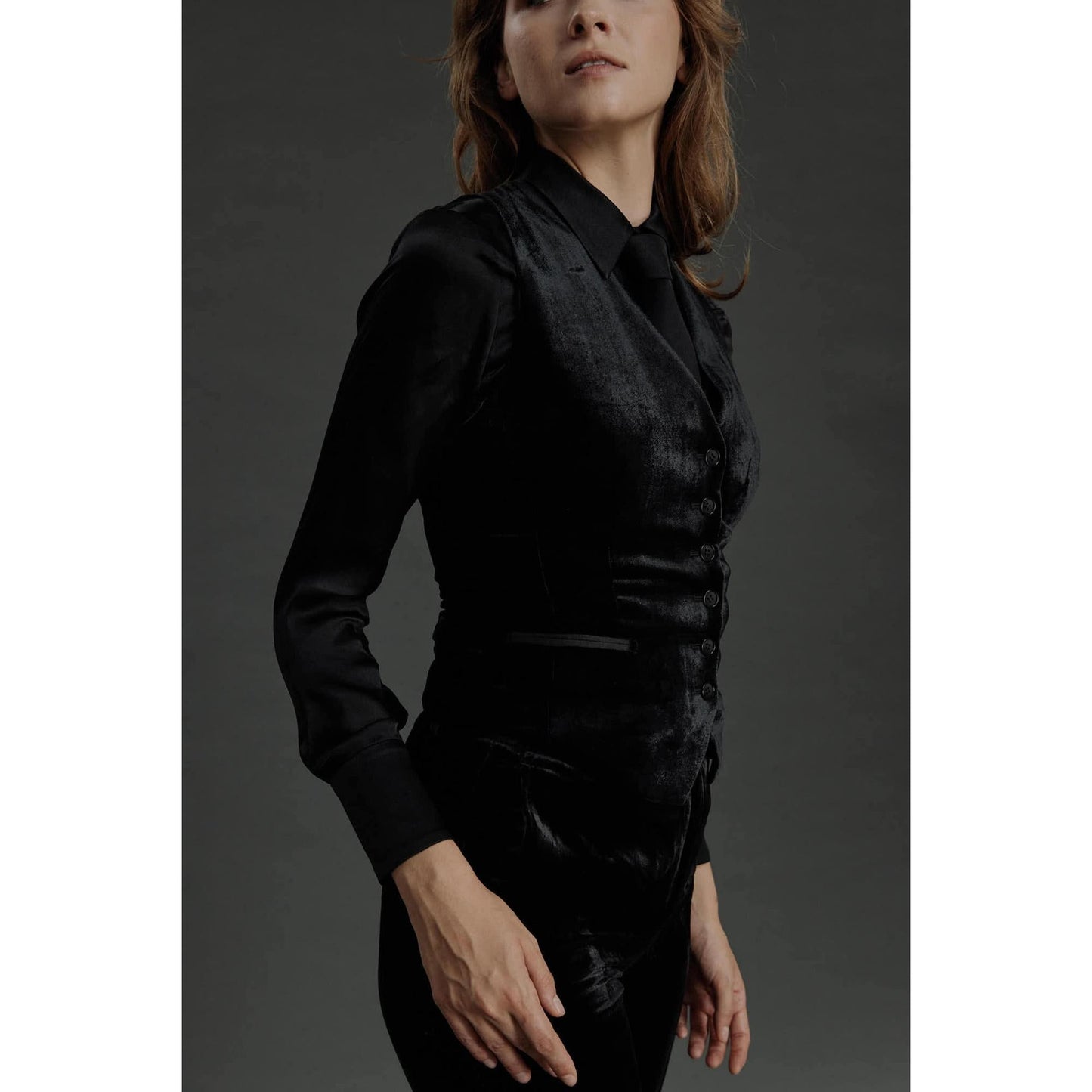 Women Maia - Limited Edition Waistcoat - Waistcoat in Black Velvet