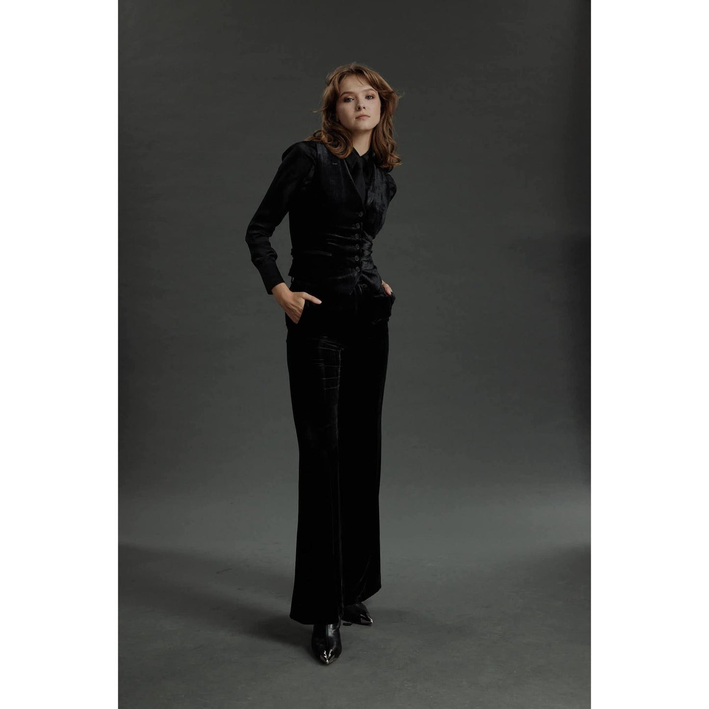 Women Maia - Limited Edition Waistcoat - Waistcoat in Black Velvet