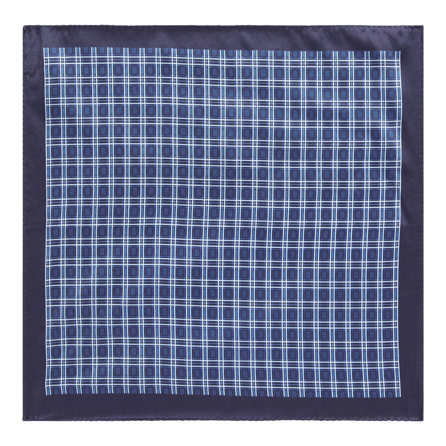 Men P.sq. cm33x33 rolled Neckwear - Open Blue