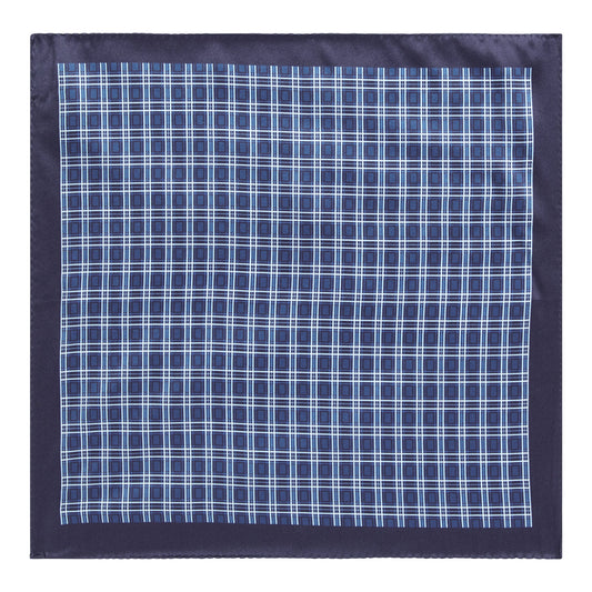 Men P.sq. cm33x33 rolled Neckwear - Open Blue