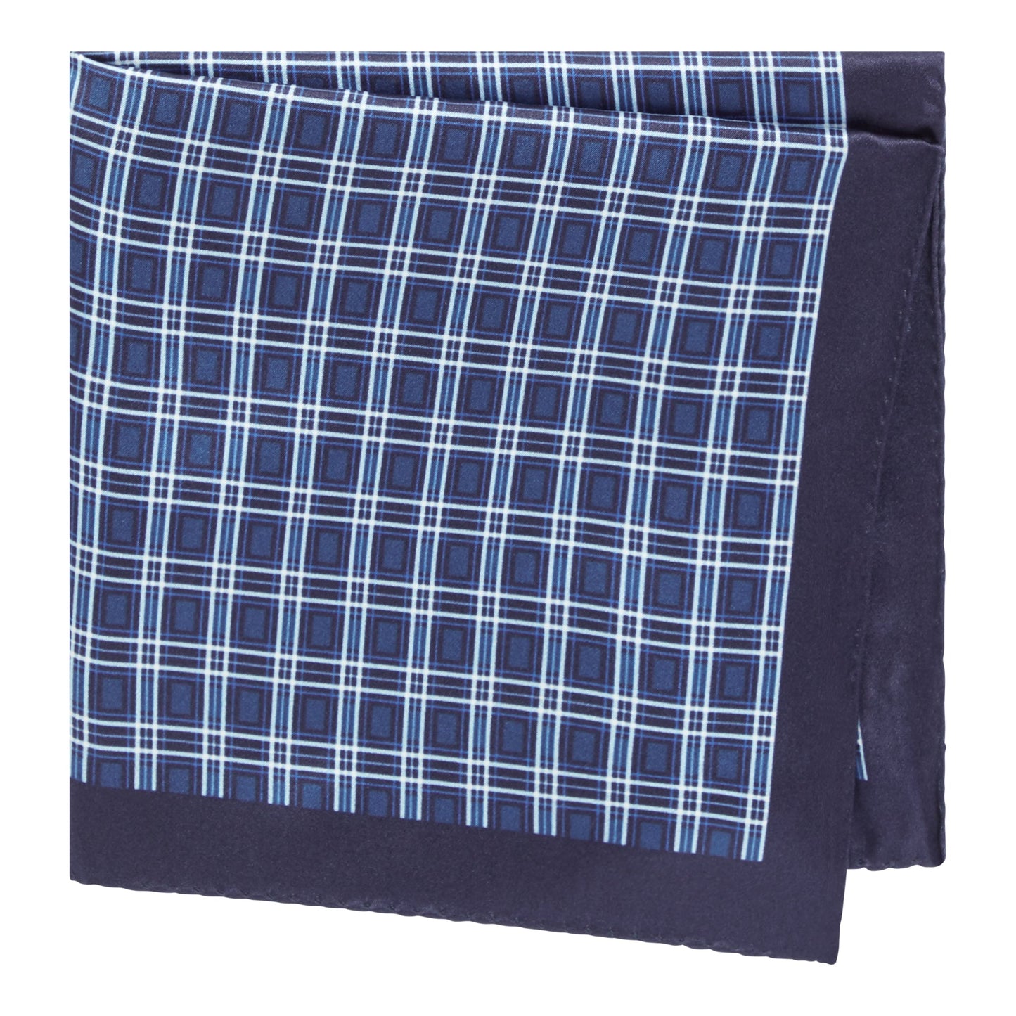 Men P.sq. cm33x33 rolled Neckwear - Open Blue