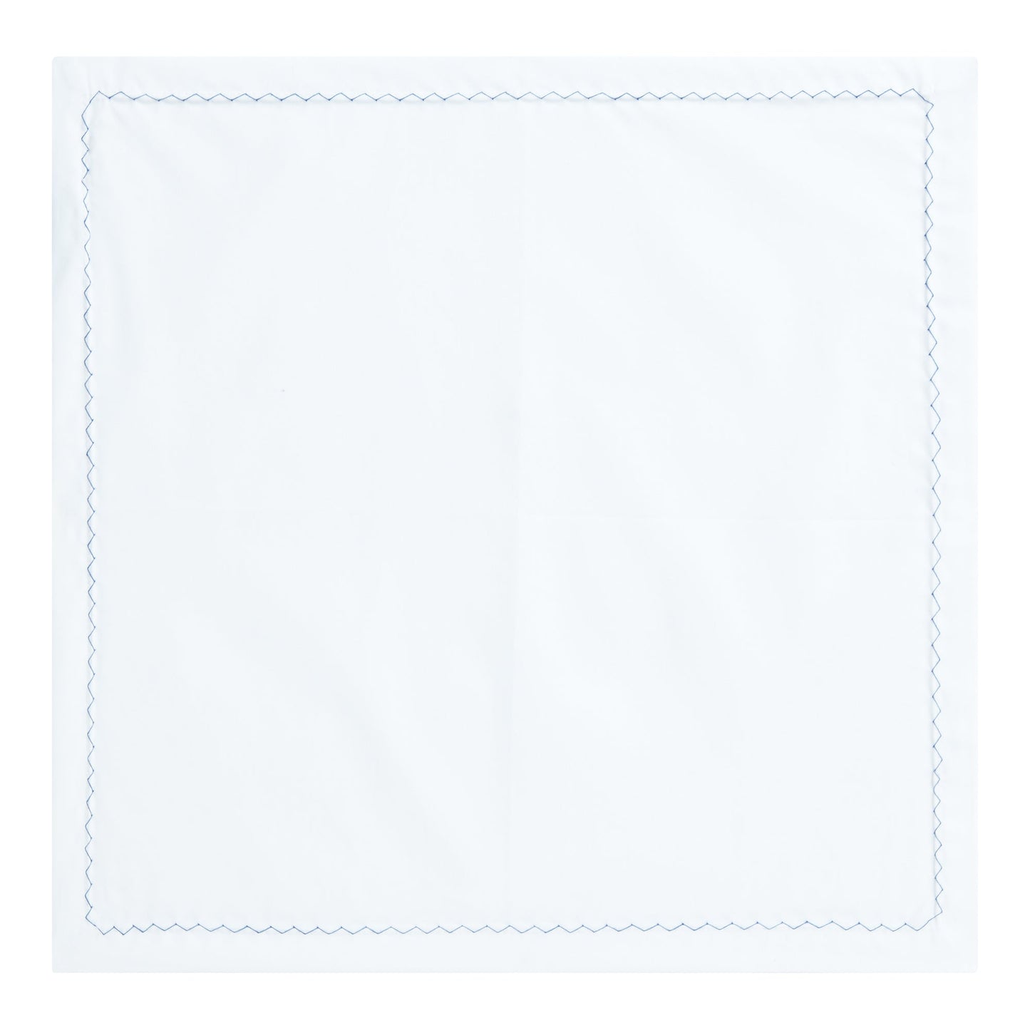 Men P.sq. 33x33cm zigzag Neckwear - White