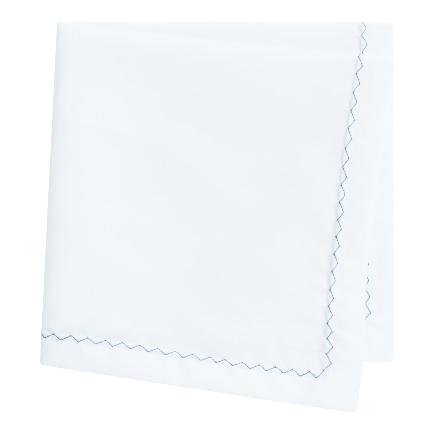 Men P.sq. 33x33cm zigzag Neckwear - White