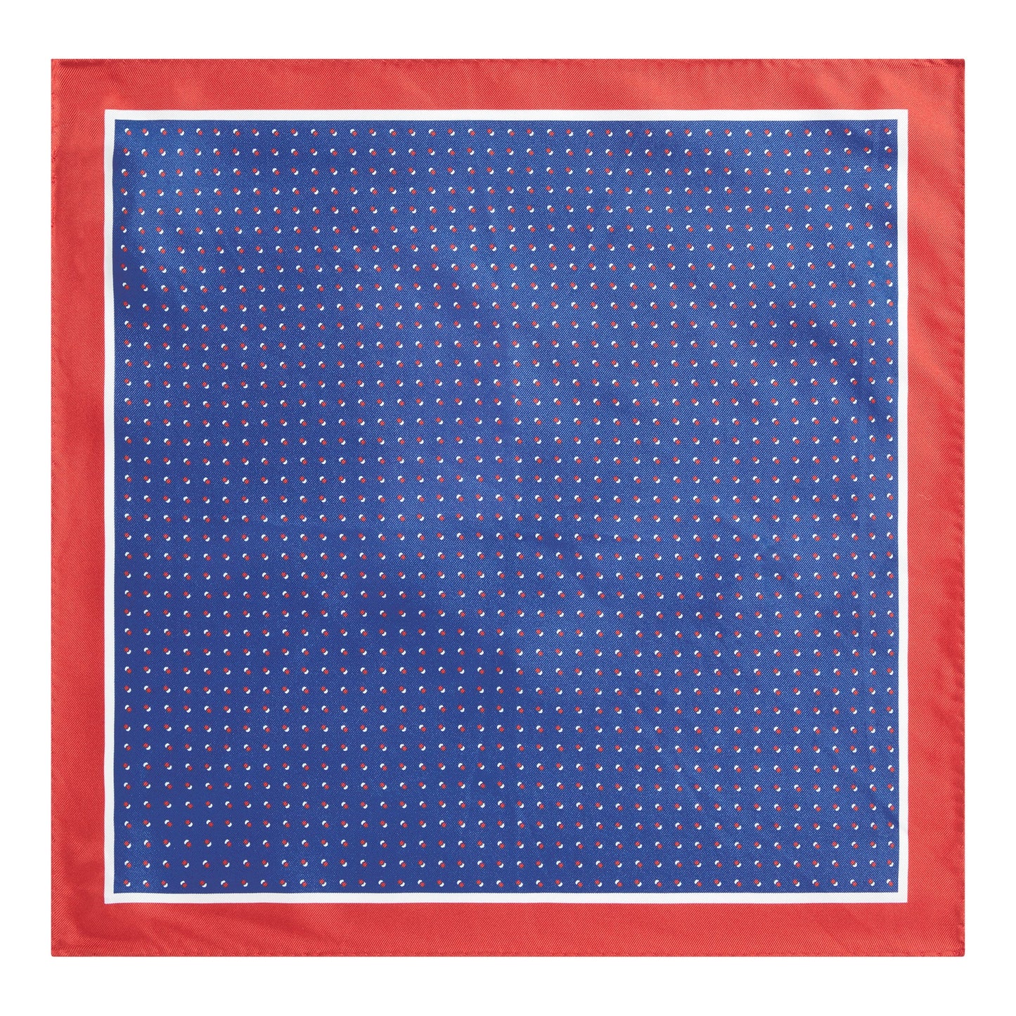 Men P.sq. cm33x33 rolled Neckwear - Open Blue