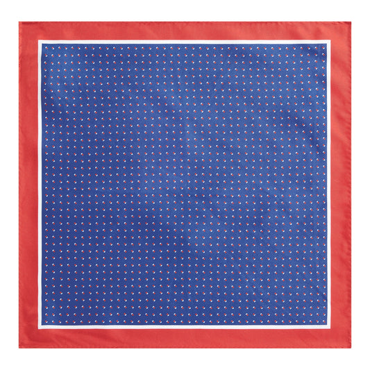 Men P.sq. cm33x33 rolled Neckwear - Open Blue
