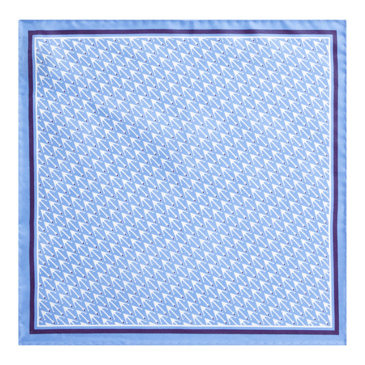Men P.sq. cm33x33 rolled Neckwear - Light/Pastel Blue