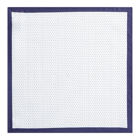 Men P.sq. cm33x33 rolled Neckwear - White