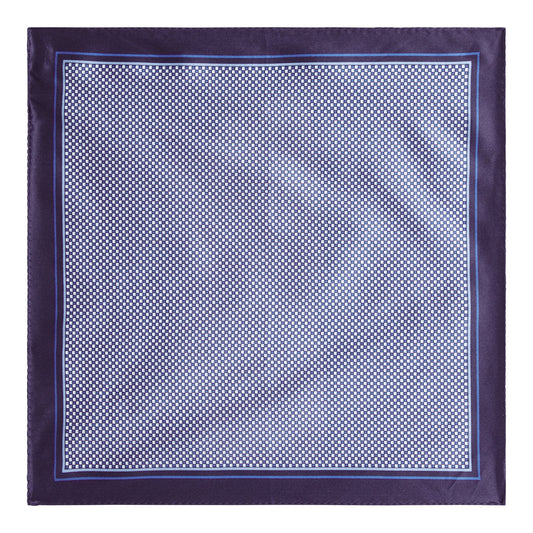 Men P.sq. cm33x33 rolled Neckwear - OpenBlue
